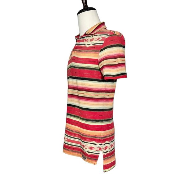 Polo by Ralph Lauren | Men | Vintage Southwest Aztec Print SS Polo Shirt | Small - Picture 4 of 9